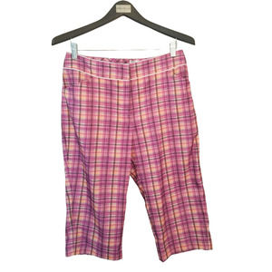 Tail White Label Plaid Multicolor Women's Shorts Size 8‎ Inseam 17 in Waist 31